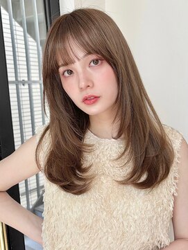 ローネス ギンザ(LONESS ginza) レイヤーカット/姫カットレイヤー/くすみベージュ/透明感カラー