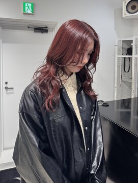 ココ 原宿(KOKO) 10代/20代/くびれヘア/チェリーブラウン/アプリコットオレンジ