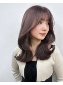 透明感ダークグレージュワンホンヘア髪質改善オルチャンヘア