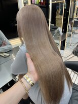 ラピス 渋谷本店(Lapis) ミルクティーベージュ/ハイトーン/髪質改善/ストレートスタイル