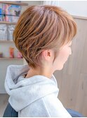 大人ショート/明るめ白髪カラー【30代/40代/50代】