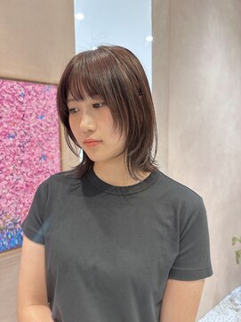 オン キャナルシティ博多前店(on) 【哉汰】レイヤーボブ/くびれミディアム/ミルクブラウン20代
