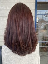 ホワイトレーベルグラ(White Label gra)&nbsp;winterセミロング×カッパーブラウン