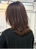 ハイライトバレイヤージュダブルカラーケアブリーチ20代30代