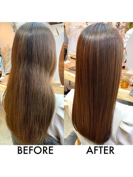 モーブ(MAUVE) 髪質改善【美髪矯正】ビフォー・アフター