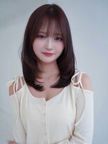 アンジェリカ 名古屋店(ANGELICA) ANGELICA 顔周りレイヤー カシスブラウン