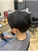 MEN’S HAIR/サーフカール/刈り上げセンターパート/鎌取