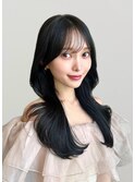 ＊20代30代40代◎小顔シースルー前髪ロングレイヤー顔まわり