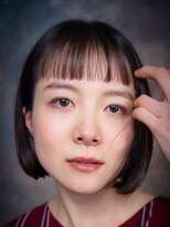 ループフォーヘアー(Loop for hair) 大人かわいいミニボブ×シースルーバング