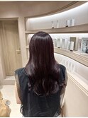 【八重津】ブリーチなしピンクラベンダー×レイヤーカット