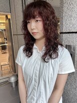 ダブ アオヤマ(DaB AOYAMA)&nbsp;縮毛矯正履歴から　ふわふわドライパーマ  前髪パーマ