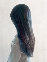 アイティー バイ アルバム 中野店(IT by ALBUM)&nbsp;おくれ毛ブリーチハイトーン韓国ヘアロング_ba556862