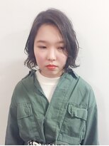 モク 大阪梅田店(MOK)&nbsp;やわらかダークアッシュボブ