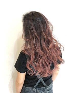 アライブ ハラジュク(ALIVE harajuku) 【ALIVE harajuku】バレイヤージュ×ピンクベージュryota