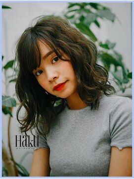 ヘア メイク ハク 横浜(hair make Haku) 暗髪グレージュボブ