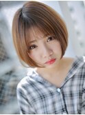 小顔効果◎の大人可愛いショート