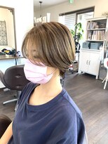 ヘアストーリー リズム(hair story r ism) 一足早く♪センターパートの秋髪スタイル♪30代40代50代