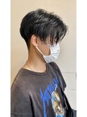 前下がり センターパート