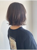 ベージュ×レイヤーボブ◎30代40代50代