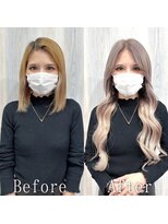 あるじゃんすー 千葉店&nbsp;ホワイトベージュ#シールエクステ#韓国#ラフウェーブ#千葉