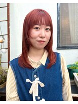 ユイマァル 倉敷店(YUIMARL)&nbsp;オレンジカラー×顔まわりレイヤー