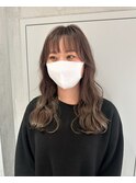YOKE 20代30代大人顔まわりレイヤーミルクティーベージュ前髪