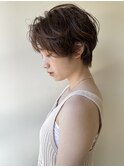 ハンサムショート/大人ショート/２０代３０代/オリーブベージュ