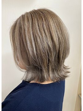 ヘアアートヒサ(HAIR ART hisa) 「RYOKO」30代～40代   ハイトーンボブ