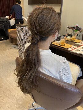 クレドヘアー(CRED HAIR) アッシュベージュカラー◇ナチュラルアレンジ