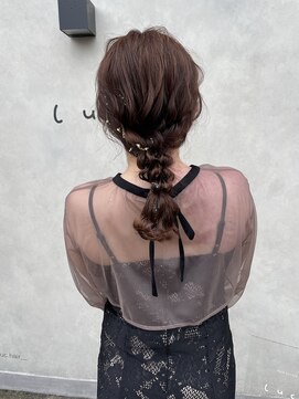 ルク(Luc.) 金箔が可愛い☆ふんわりルーズ編み下ろし