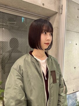 ローウェ 表参道(Louwe) レッドブラウン/ぷつんとボブ