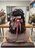 ハーフアップ