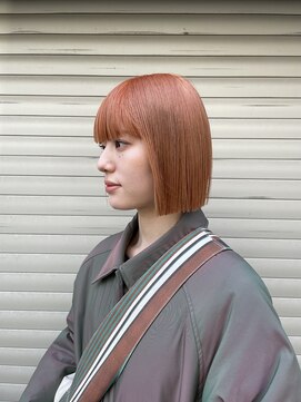 ロイジー(roijir) 表参道 roijir × ボブ ×オレンジカラー