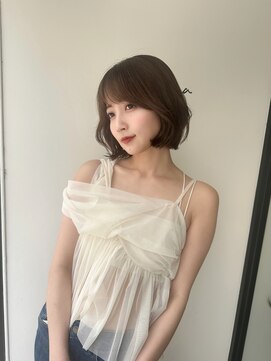 アリスバイアフロート 自由が丘(ALICe by AFLOAT) 韓国レイヤーボブグレーベージュ