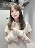 前髪/こなれミディ/イメチェンヘアスタイル/ウェーブパーマ