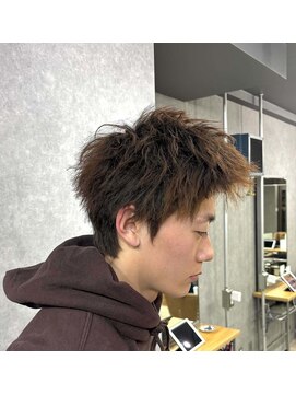 クリーブ 池袋(creeb) スパイキーショート、ソフトツイストパーマ