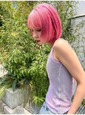 【Lloyd 大宮】ビビットピンク×顔まわりレイヤー