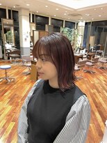 キートス(Kiitos) くびれボブ×インナーカラー pink