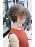 似合わせカット/ショートボブ/小顔ヘア/メルティカラー/くせ毛