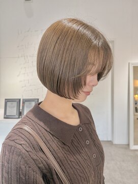 ジュベ(juve.) 【大分 juve.】10代20代30代/顎上ブリーチ無し!ミルクティボブ☆