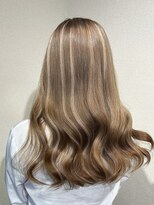 アンククロス 青山店(ANKH CROSS)&nbsp;ミルクティーベージュ×ハイライト風