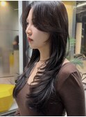 レイヤーカット フェイスレイヤー かきあげレイヤー 色気ヘア