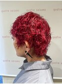 ベリーショート×スパイシーレッド