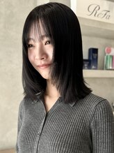 シベル(sibell)&nbsp;ロブレイヤーカット顔周りレイヤーウルフハッシュカット