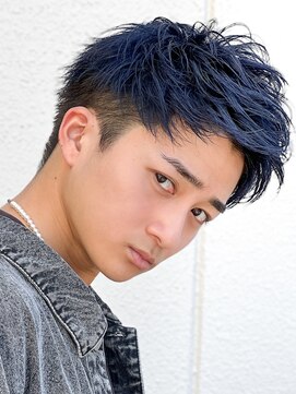 エルマーク 豊中(L-MARK) スパイキーショート/アップバング/ツーブロック/メンズ/眉毛