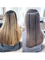 アッシュ 大宮店(Ash)&nbsp;バレイヤージュBeforeAfter1