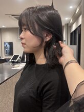 【透明感あふれるナチュラルカラー】博多美容室／透明感カラー／ワンカラー