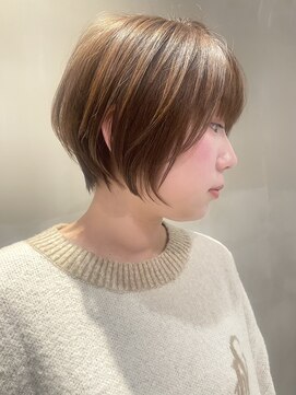 セブンベルベット(7 Velvet) ショートボブ/丸みショート/小顔カット　【福岡聖容】