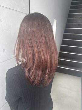 ジョワイユヘアーデザイン(Joyeux) joyeux白髪染めピンクブラウン／レイヤーカット【盛本彩乃】