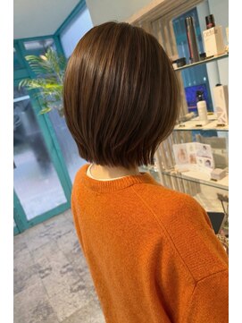 ヘアーメイクオズ(hair make O/S) メテオカラー×レイヤーボブ